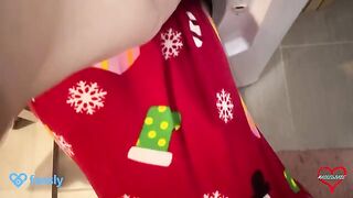 I helped my stepmom out of the washing machine, she thanked me with sex
