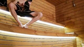 I showed my cock to three strangers in the sauna and got wild