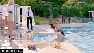 Two hungry girls seduced a hotel employee for a passionate threesome