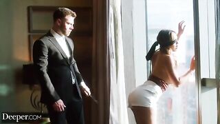 Curvy Kazumi gets dominated, gagged, and spanked hard in a deeper scene