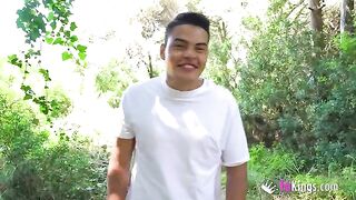 Korin with big ass agrees to sex on our outdoor date