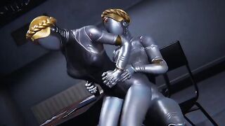 Ballerinas from Atomic Heart get fucked by futanari powers