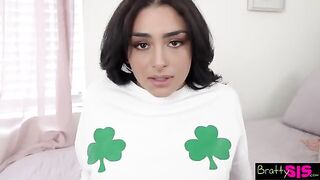 Why don't you lick my pussy for some good luck Vanessa Moon tells Stepbro - Brattysis