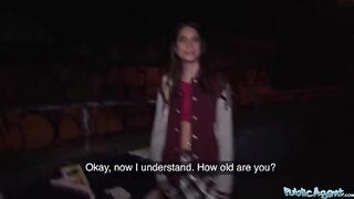A hot French model is ready to get fucked outdoors for cash in this steamy Public Agent scene