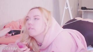 Silly step sis gets fucked in her ass when trying to walk it
