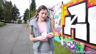 A girl was picked up by the Public Agent on the street for a quick session