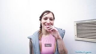A girl was picked up by the Public Agent on the street for a quick session
