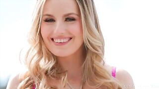 Scarlett Sage, the stunning petite blonde from Virginia, gets her pussy pounded by BBC