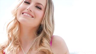 Scarlett Sage, the stunning petite blonde from Virginia, gets her pussy pounded by BBC