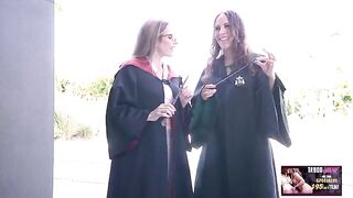 Two hot MILFs, Amiee and Cory, fucking like crazy in a steamy scene