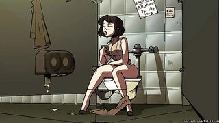 The Girl with the Big Cock-Sucking Tits is Back as a Barista