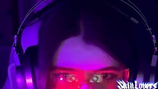 A young man has sex with a cute gamer girl and captures it on camera
