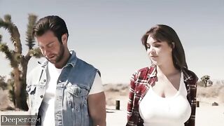A couple has a steamy encounter on the car hood while another is away