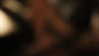 A woman came home with a big cock after being fucked by her friend