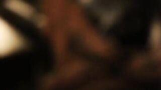A woman came home with a big cock after being fucked by her friend