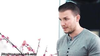 Two masseuses for one client with Whitney Wright in a sensual massage scene
