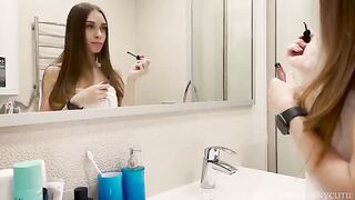 My mistress gave me a sloppy blowjob and I came in her mouth