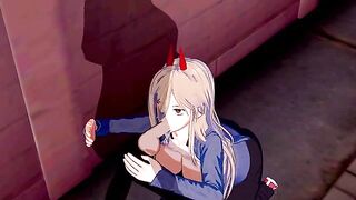 Chainsaw Man Power Hentai in 3D is a wild ride!