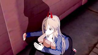 Chainsaw Man Power Hentai in 3D is a wild ride!