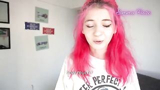 A cute babysitter got naughty with my cock and swallowed my cum