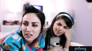 A Retro Sleepover With Gina Valentina And Gianna Dior, Full of Surprises
