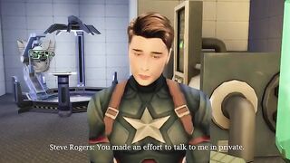 Agent Carter investigates Captain America's package in a steamy 3D scene
