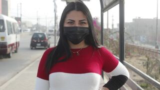A sexy Venezuelan girl got lost in Lima and had sex for the first time