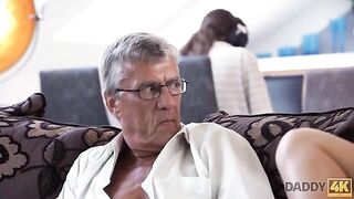 An old guy gets caught having forbidden sex with his son’s GF
