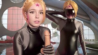 Cute girl fucked hard in an intense, passionate session inspired by Atomic Heart