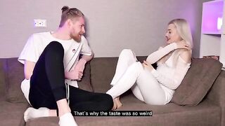A cute girl accidentally smoked weed belonging to her stepbrother