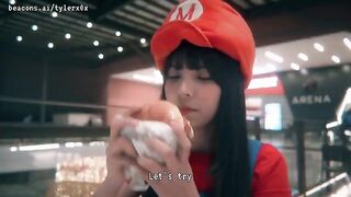 The exhibitionist adventure of Super Mario Bros in the cinema