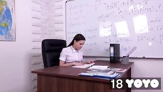 I Dream About My Teacher and I Cum in His Chair - 18yo Reality