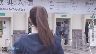 A sexy girl is fucking with her boyfriend on camera in Taipei