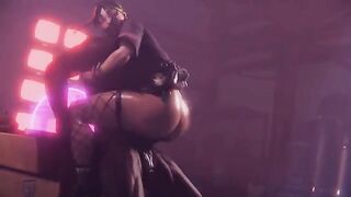 Blacked compilation with hot girls from Fortnite in intense scenes