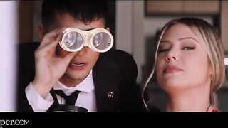 Avery from Deeper watches cheating neighbor in action