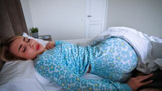 My pervert step mom woke me up in the most intimate way ever
