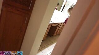 A stepson was caught masturbating while watching his stepmom get ready for bed