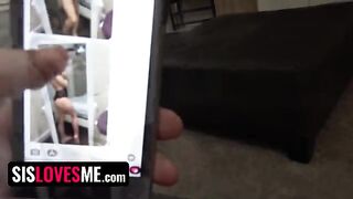 Pervert stepbrother fucks his stepsister with plump tits in a steamy scene