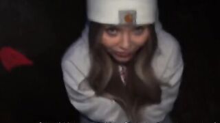 A slutty girl gets fucked by skaters for a hard cock