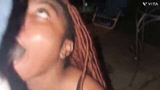 Daddy, stop what you're doing and fuck my ass like a slutty ebony teen