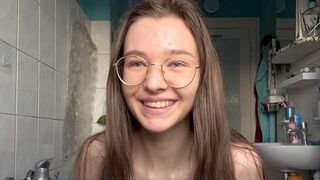 A juicy teen is being fucked by a huge dick in this hot video