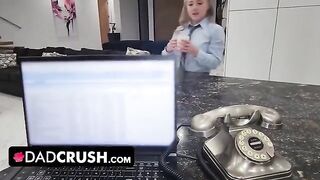 Eva Nyx gets her pussy filled with cum by horny stepdad