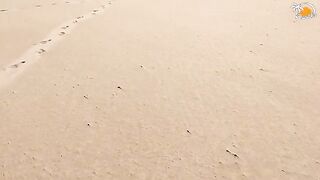Barefoot sex on the beach with a stunning Spanish beauty in Valencia