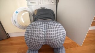 A step sister got stuck in the washing machine and asked for assistance