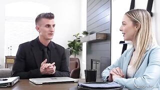 Skinny babe Lily Larimar needs to get fucked to get a job