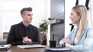 Skinny babe Lily Larimar needs to get fucked to get a job