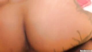 Rainbow teen celebrates her 18th birthday with a rough fuck
