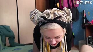 I was talking to my neighbor when my dick got sucked by a cute teen