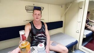 A hot chick was fucked by a stranger on the train, it was amazing!