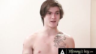 Pervert guy wants to fuck his sexy stepmom Crystal Rush in the ass hard